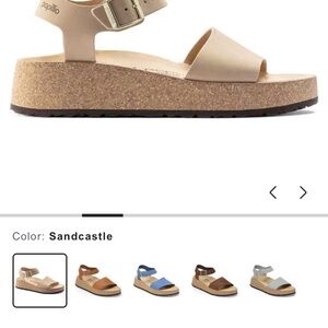 Papillio Sandcastle Sandstone Neutral Platform Sandal